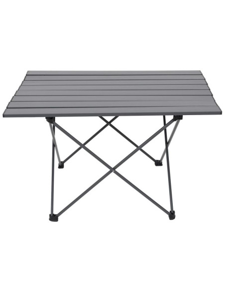 Stolik turystyczny składany 68x46x40cm alumnium szary w pokrowcu
