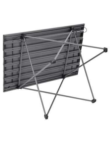 Stolik turystyczny składany 68x46x40cm alumnium szary w pokrowcu