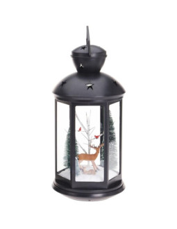 Latarnia dekoracyjna led 43cm renifery