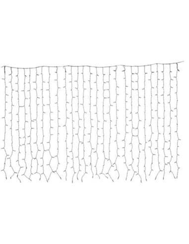 Lampki choinkowe kurtyna świetlna 200x70cm zew led ciepły biały flash