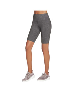 Skechers go walk high waisted bike short w3sh53-gys szare m