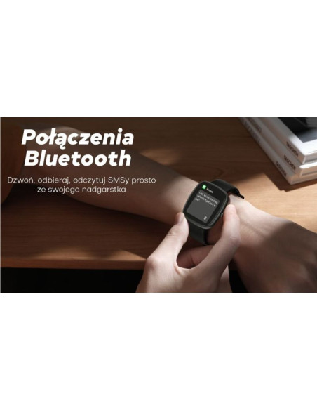 Smartwatch damski gravity gt18-2 różowy pasek silikonowy + biały pasek