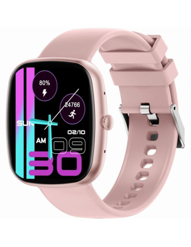 Smartwatch damski gravity gt18-3 różowy pasek silikonowy + granatowy pasek