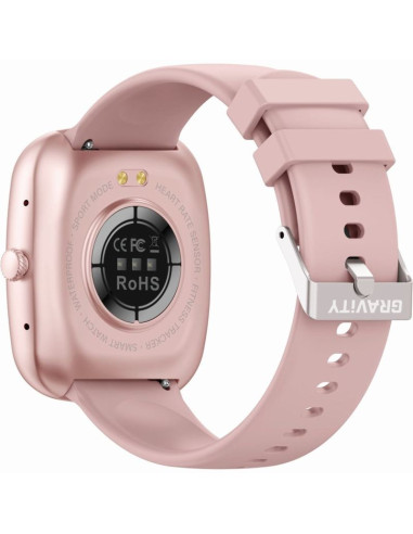 Smartwatch damski gravity gt18-3 różowy pasek silikonowy + granatowy pasek