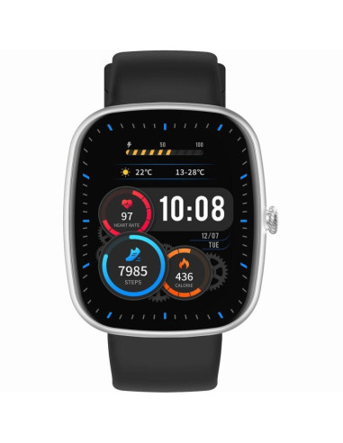 Smartwatch męski gravity gt18-4 pomarańczowy pasek silikonowy + czarny pasek