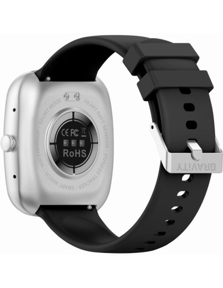 Smartwatch męski gravity gt18-4 pomarańczowy pasek silikonowy + czarny pasek