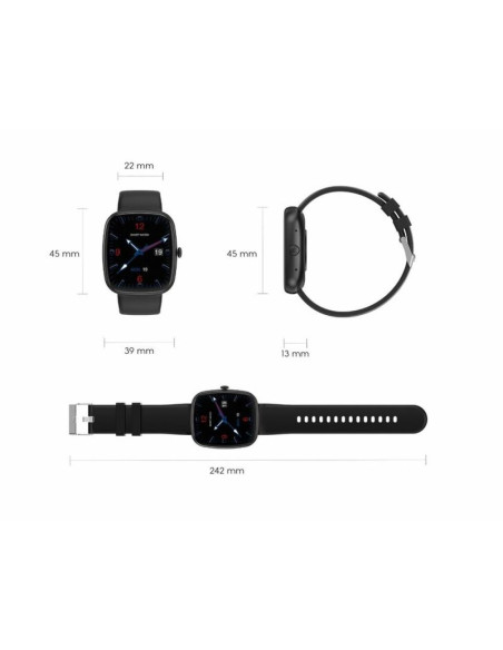 Smartwatch męski gravity gt18-4 pomarańczowy pasek silikonowy + czarny pasek