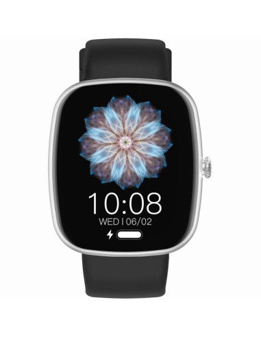 Smartwatch męski gravity gt18-6 czarny pasek silikonowy + granatowy pasek