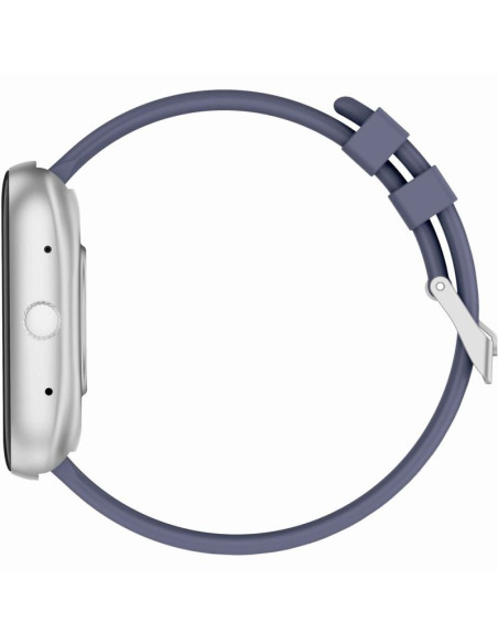 Smartwatch męski gravity gt18-6 czarny pasek silikonowy + granatowy pasek