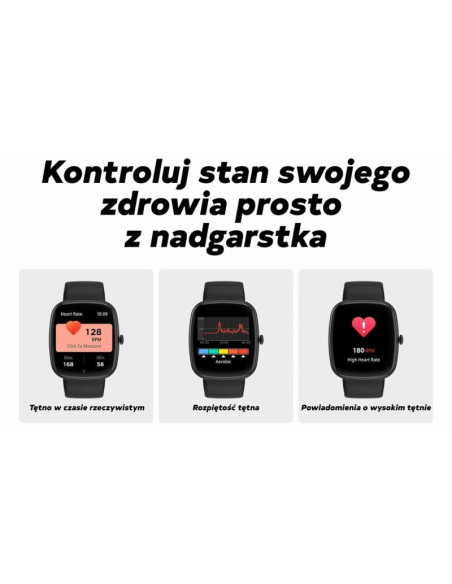 Smartwatch męski gravity gt18-6 czarny pasek silikonowy + granatowy pasek