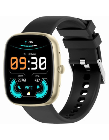 Smartwatch damski gravity gt18-7 beżowy pasek silikonowy + czarny pasek