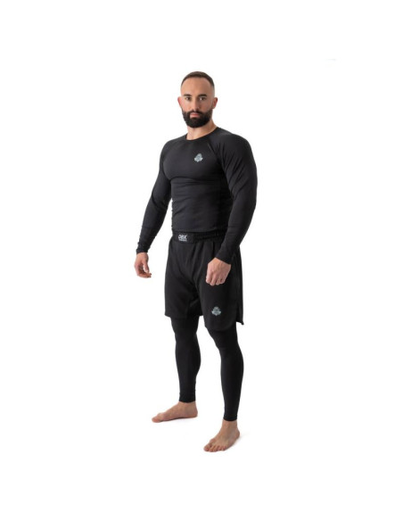 Rashguard długi rękaw czarny blackrsl - s