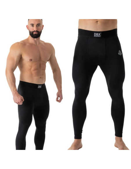 Leginsy treningowe długie czarne  - csl - s