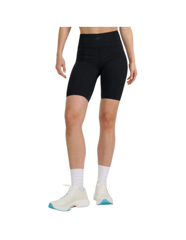 Legginsy damskie krótkie 4f fnk f048 głęboka czerń 4fwaw25tfstf048 20s