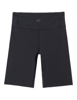Legginsy damskie krótkie 4f fnk f048 głęboka czerń 4fwaw25tfstf048 20s 2