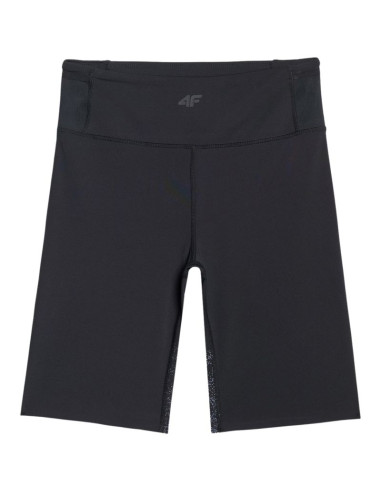 Legginsy damskie krótkie 4f fnk f048 głęboka czerń 4fwaw25tfstf048 20s
