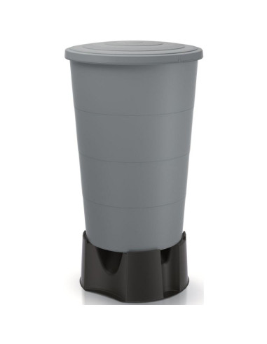 Zbiornik pojemnik na wodę deszczówkę smooth 160l smooth gray