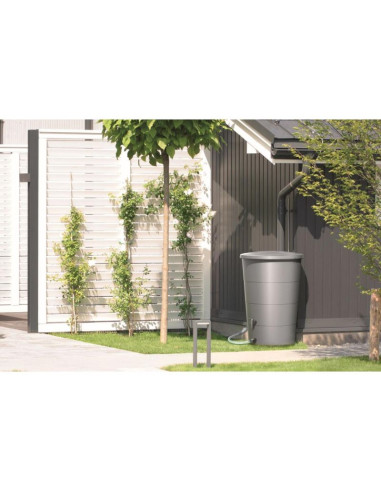 Zbiornik pojemnik na wodę deszczówkę smooth 160l smooth gray