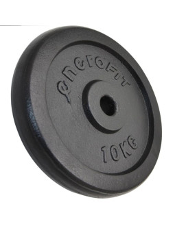 Obciążenie żeliwne czarne 10kg enero fit fi26,5 1 szt.