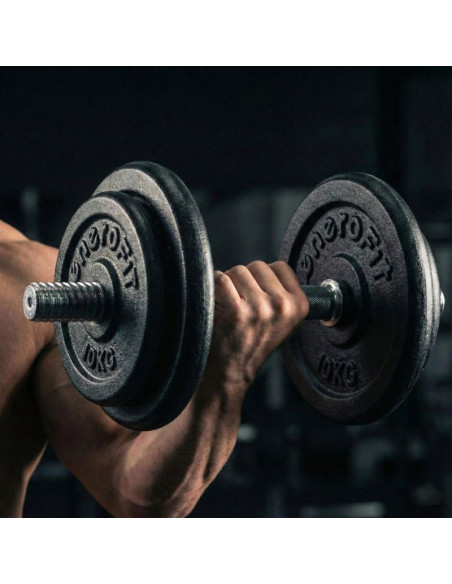 Obciążenie żeliwne czarne 10kg enero fit fi26,5 1 szt.