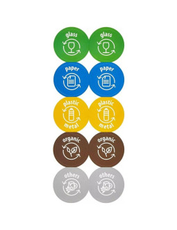 Śmietnik kosze na śmieci 25 l sortibox set 3 szt. szary kamień 2