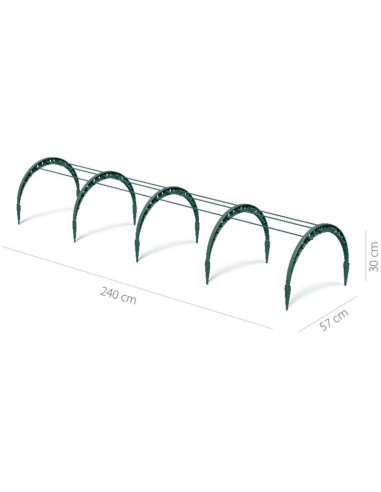 Tunel foliowy szklarnia floo 240cm zielony leśny