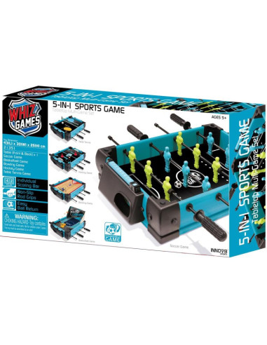 Piłkarzyki tenis stołowy cymbergaj kręgle koszykówka 5w1