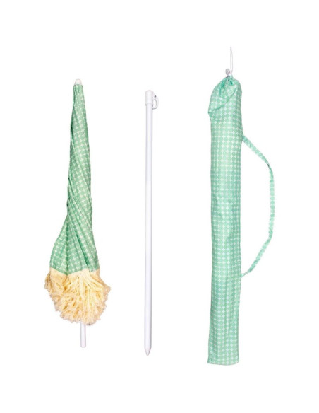 Parasol plażowo ogrodowy z frędzlami 174cm zielony