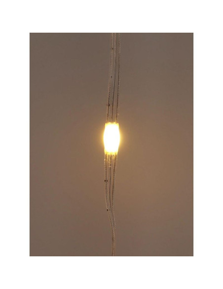 Lampki choinkowe kurtyna świetlna zew/wew 120 led 300x60cm z pilotem ciepły biały