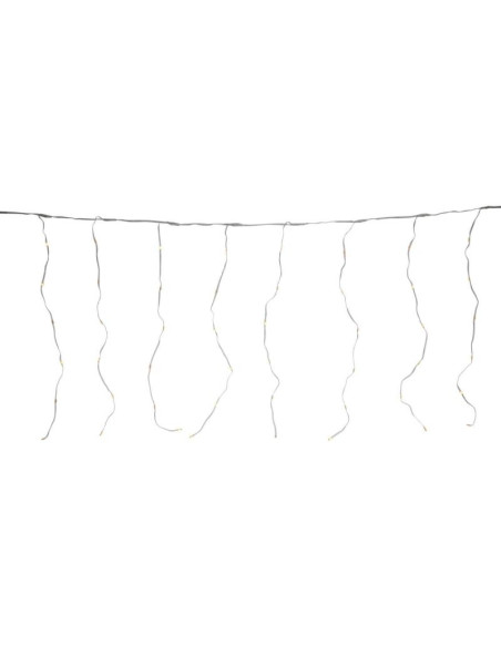 Lampki choinkowe kurtyna świetlna zew/wew 120 led 300x60cm z pilotem ciepły biały