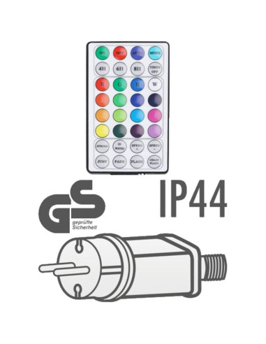 Lampki choinkowe kurtyna świetlna zew/wew 120 led 300x60cm z pilotem ciepły biały