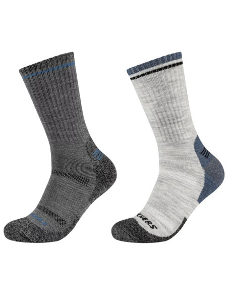 Skechers 2ppk men trail wool socks sk41104-9300 szare 39-42