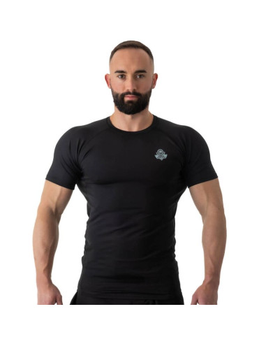 Rashguard krótki rękaw czarny blackrs - s