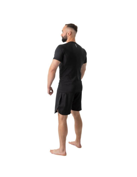 Rashguard krótki rękaw czarny blackrs - s