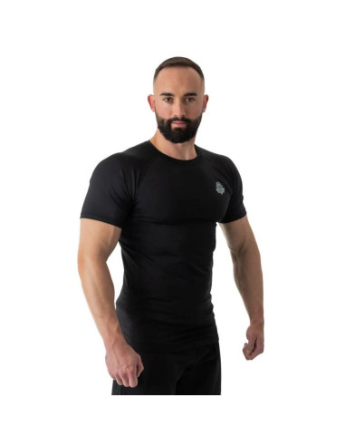 Rashguard krótki rękaw czarny blackrs - s