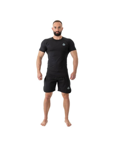 Rashguard krótki rękaw czarny blackrs - s