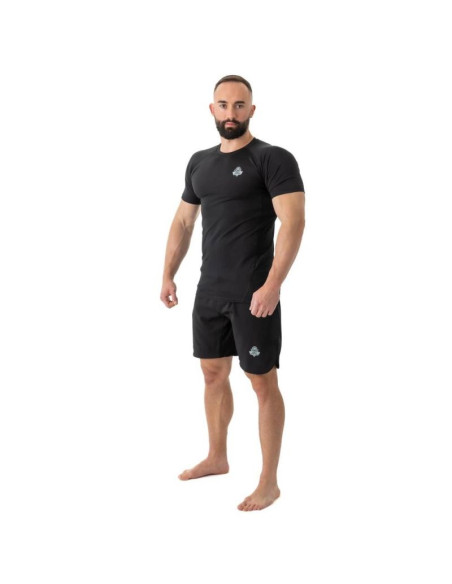 Rashguard krótki rękaw czarny blackrs - s
