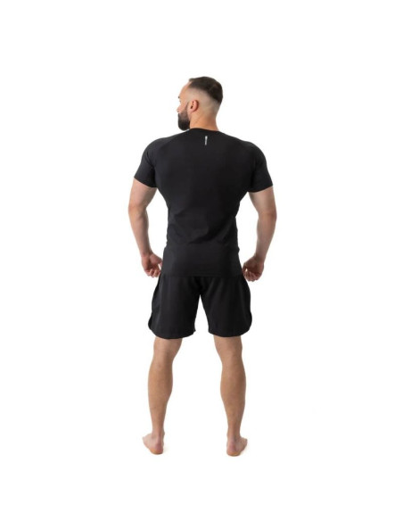 Rashguard krótki rękaw czarny blackrs - s