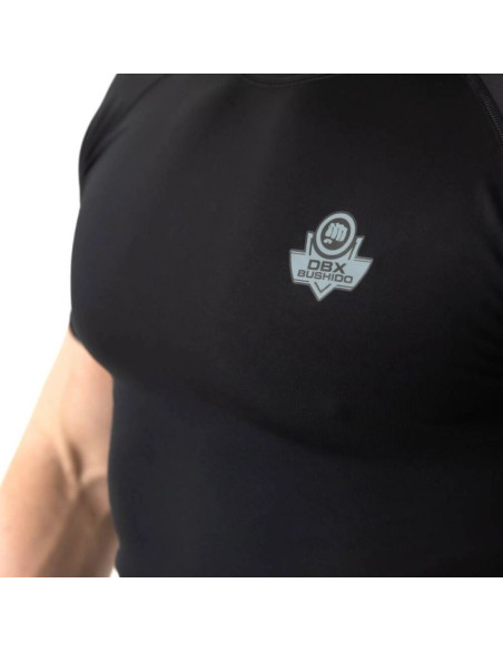 Rashguard krótki rękaw czarny blackrs - s