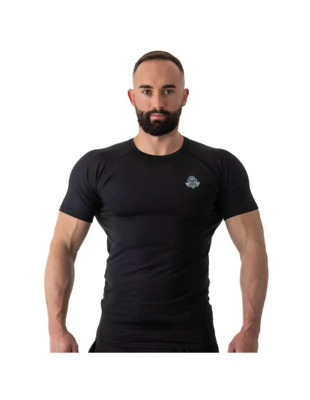 Rashguard krótki rękaw czarny blackrs - s