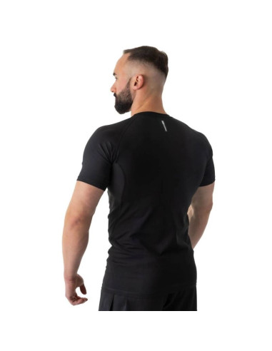 Rashguard krótki rękaw czarny blackrs - s