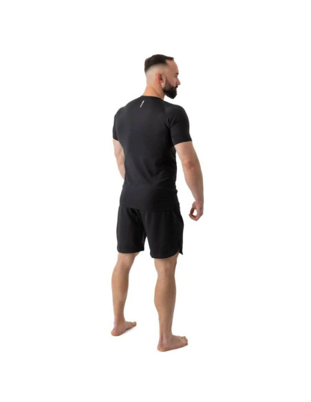 Rashguard krótki rękaw czarny blackrs - s