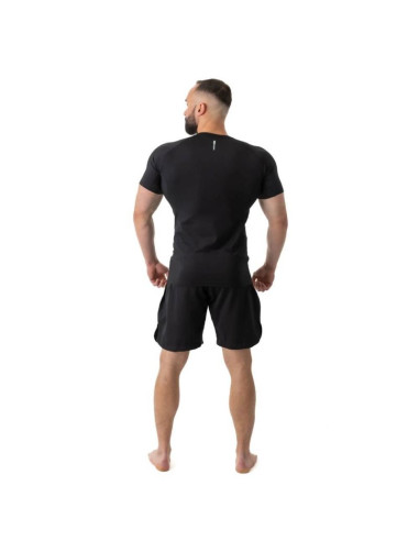 Rashguard krótki rękaw czarny blackrs - s