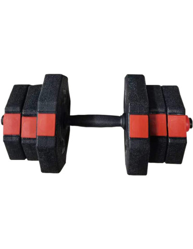 Regulowane hantle treningowe 2x10kg z funkcją sztangi enero fit