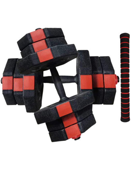 Regulowane hantle treningowe 2x10kg z funkcją sztangi enero fit