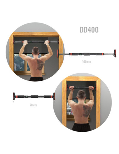 Drążek rozporowy do podciągania hms dd400 z poziomicą szerokość 70-106 cm
