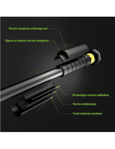 Drążek rozporowy 90-130cm hms dd201