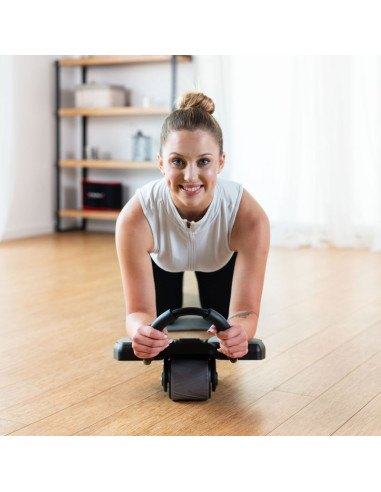 Ka10 black kółko abs automatyczne koło do ćwiczeń mięśni brzucha z podparciem