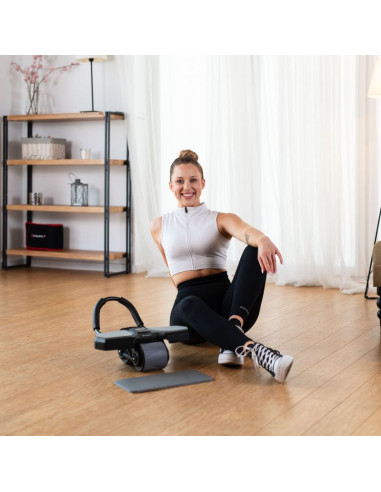 Ka10 black kółko abs automatyczne koło do ćwiczeń mięśni brzucha z podparciem