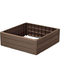 Grządka rabatka ogrodowa obrzeże base wood 4 elementy rustykalna cegła